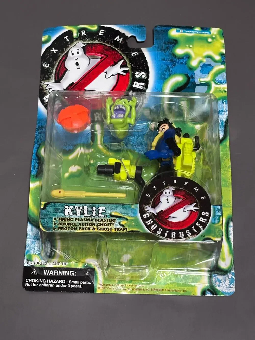 Extreme Ghostbusters Trendmasters 1997 Kylie W/Slimer Action Figure New Sealed